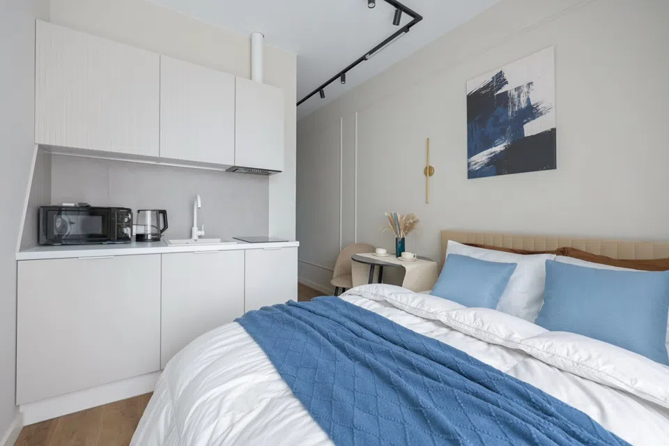 Дизайнерская студия на 9 этаже в ЖК Nice Loft