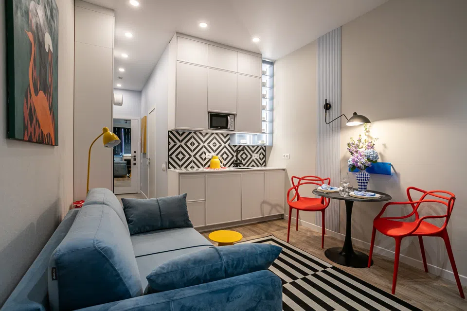 Квартира-студия, 28 м, 1 кровать