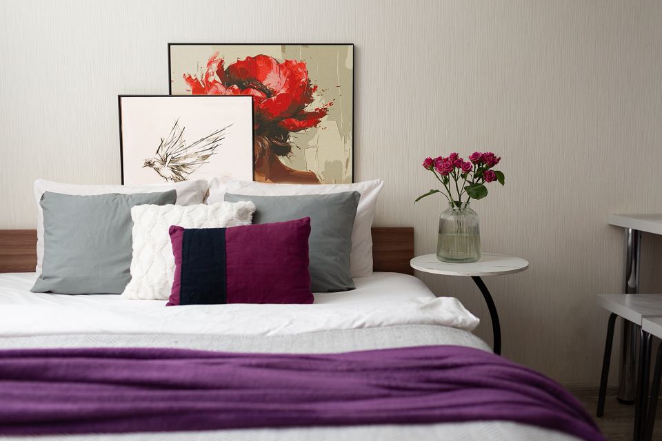 Квартира-студия в дизайнерском решении.