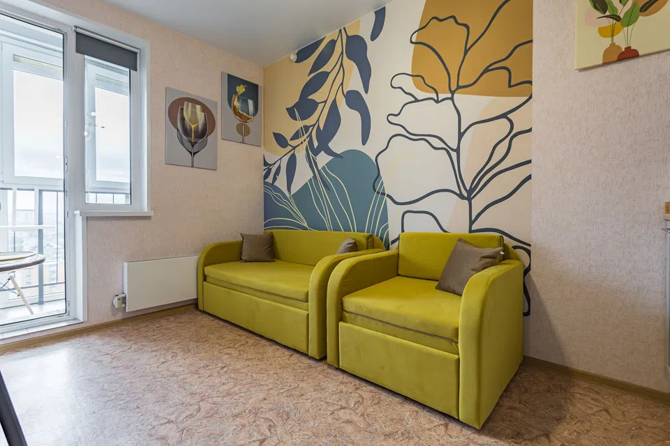 Квартира-студия, 22 м, 2 кровати
