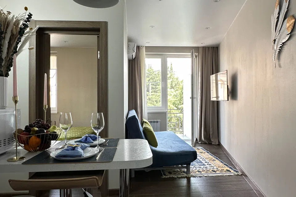 1-к. квартира, 29 м2, 2 кровати