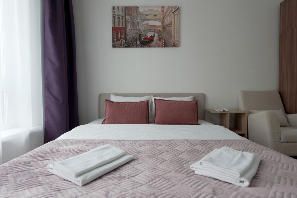 Студия с кондиционером и видом на двор 