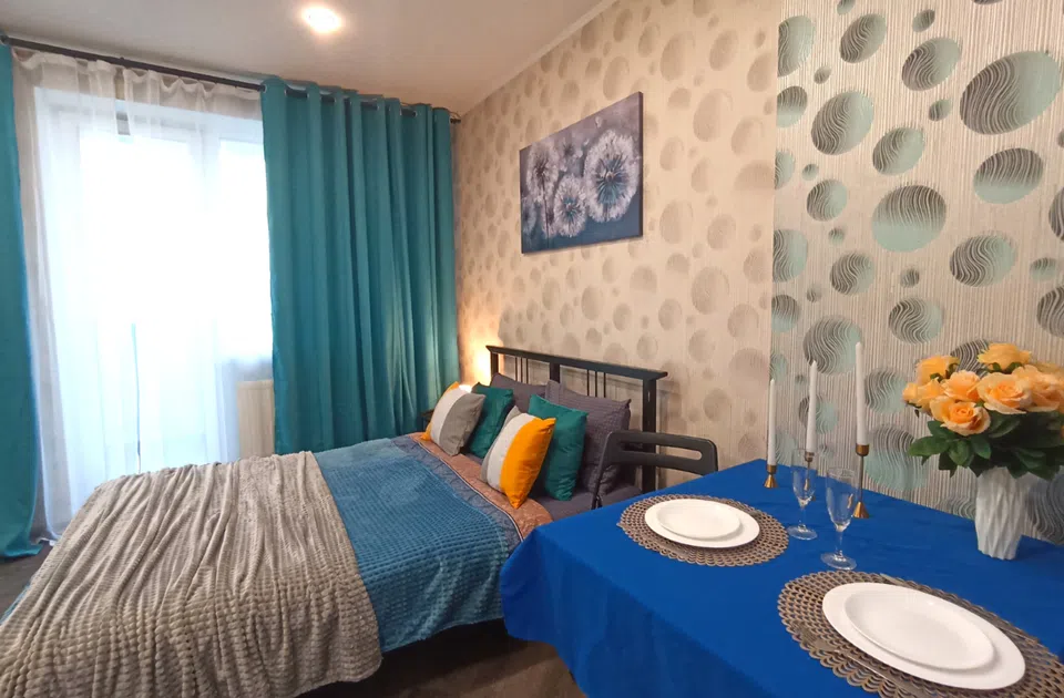 Loft Studio Cветлая студия 30 кв.м с застекленной лоджией