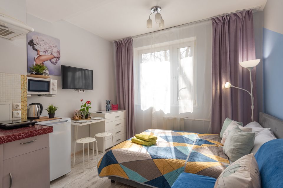 Комфортная квартира-студия, рядом с метро Беговая 