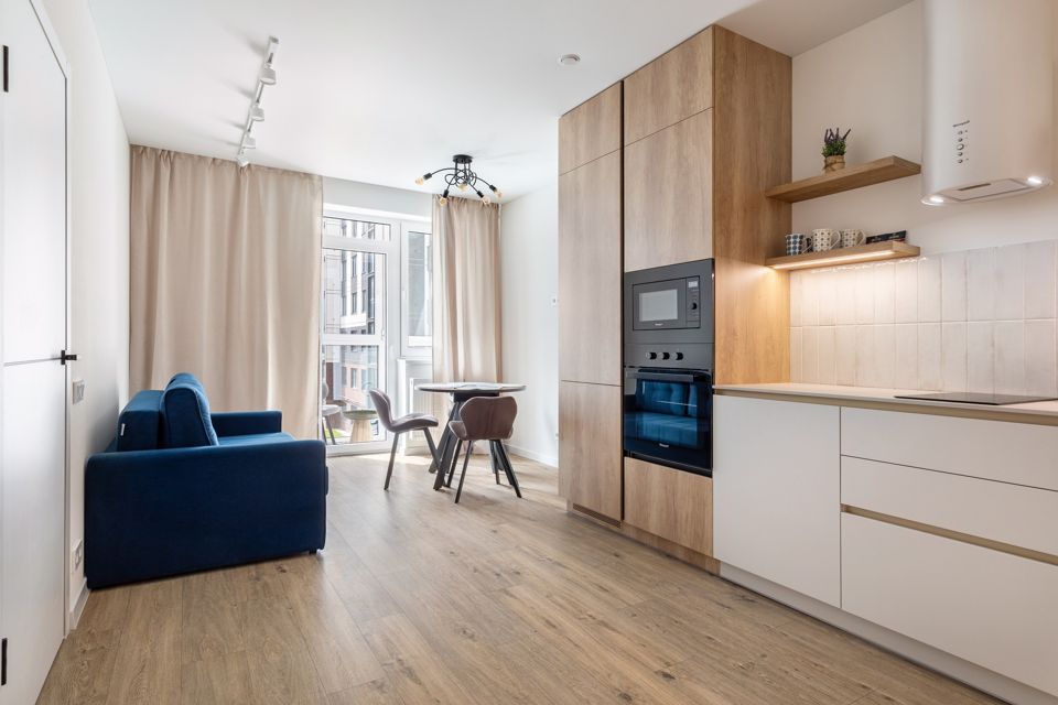 Дизайнерская 1-комнатная квартира в Калининграде