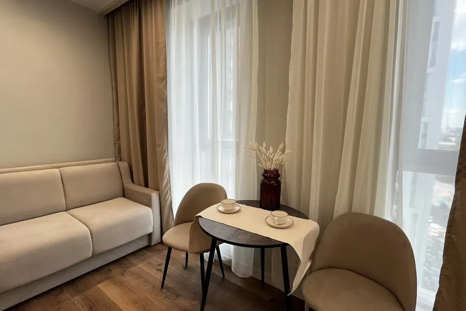 Стильная студия на 12 этаже в ЖК Nice Loft