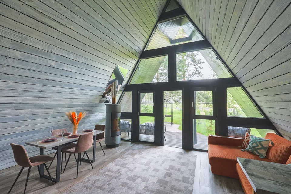 A-Frame 15 c камином без купели
