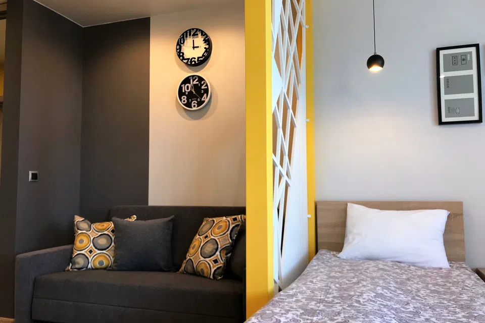 FlatRoom в центре на 11 этаже для 4 гостей