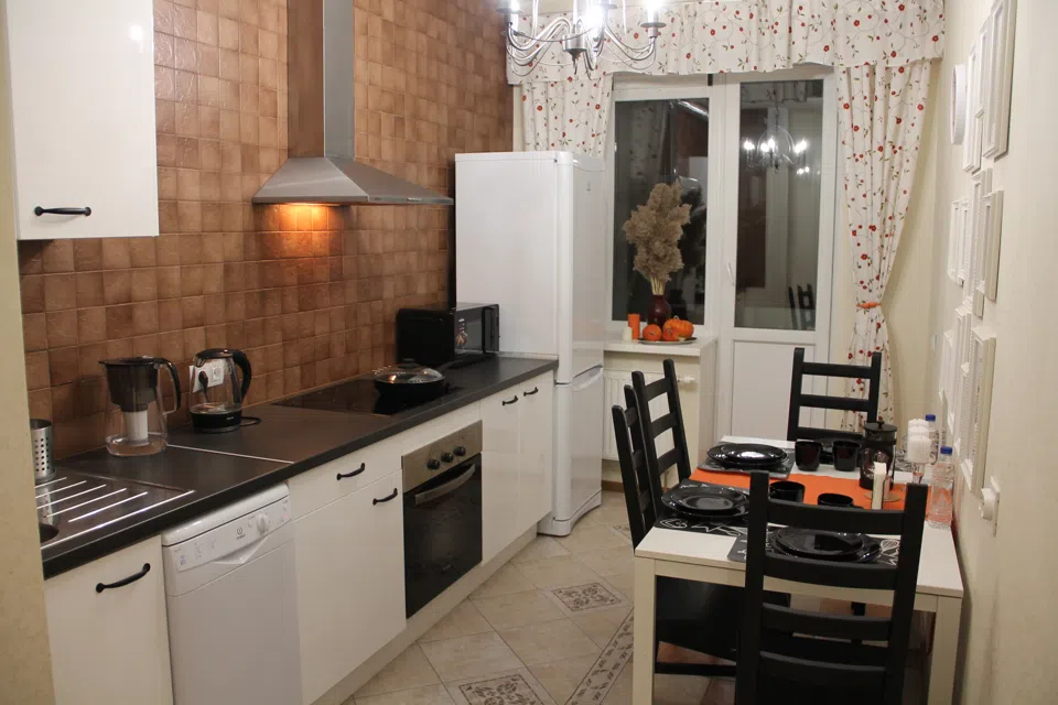 Voyage orange style, Оранжевое путешествие, 1-к квартира