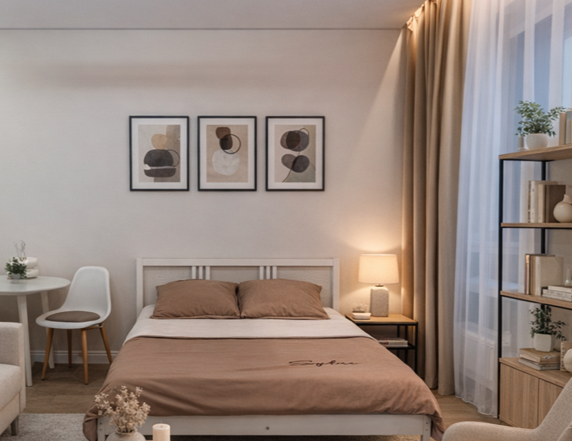 Студия квартира рядом с Аэропором , М-12. 