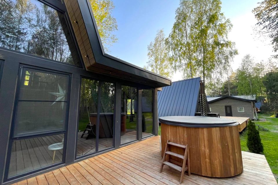 A-Frame 7 с купелью и баней