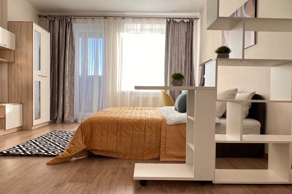 1-к. квартира, 44 кв. м, 3 кровати