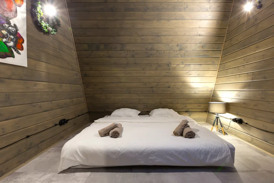 A-Frame 8 с купелью и баней