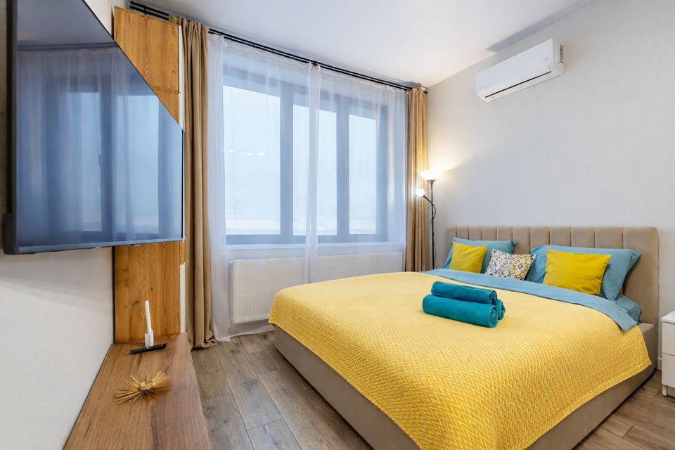 Новая стильная студия на 39 этаже с панорамным видом