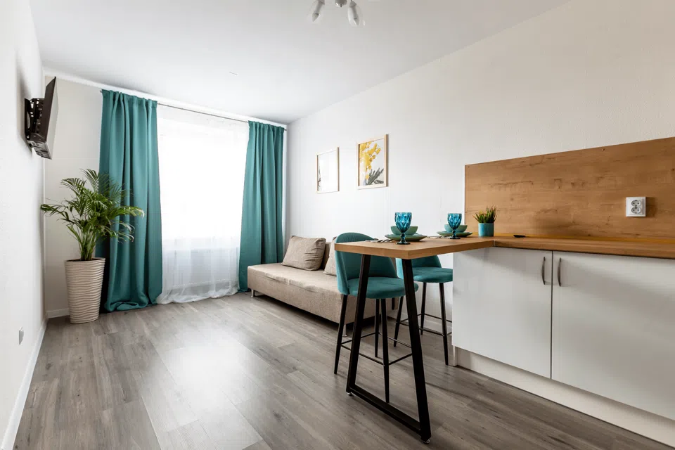 1-к. квартира, 44 кв. м., 3 кровати