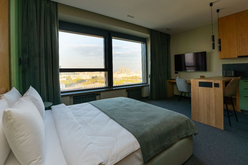 Уютная Студия Полулюкс  с шикарным видом на Москва Сити