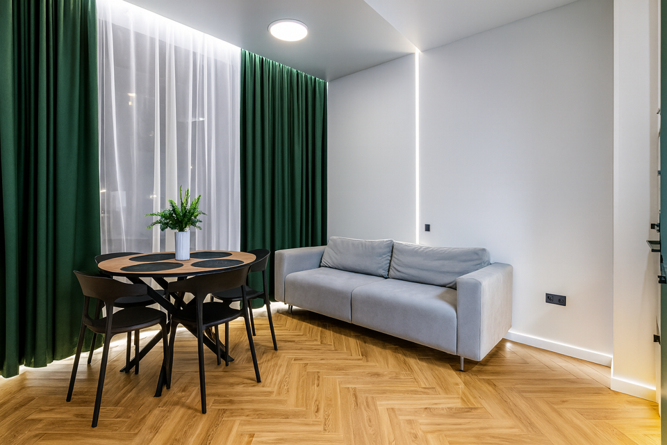 Современная квартира с видом на Москва-Сити