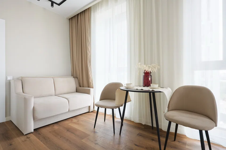 Стильная студия на 12 этаже в ЖК Nice Loft