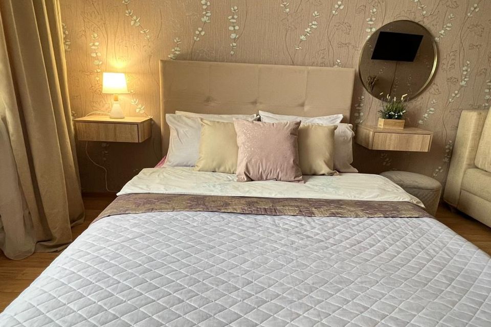1-к. квартира, 43 кв. м, 2 кровати