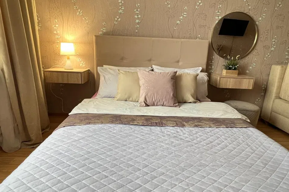 1-к. квартира, 43 кв. м, 2 кровати