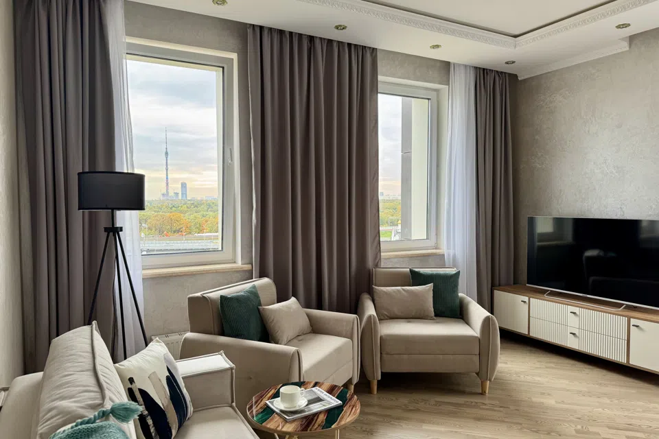 3-к апартаменты, 80 м, 7 кроватей