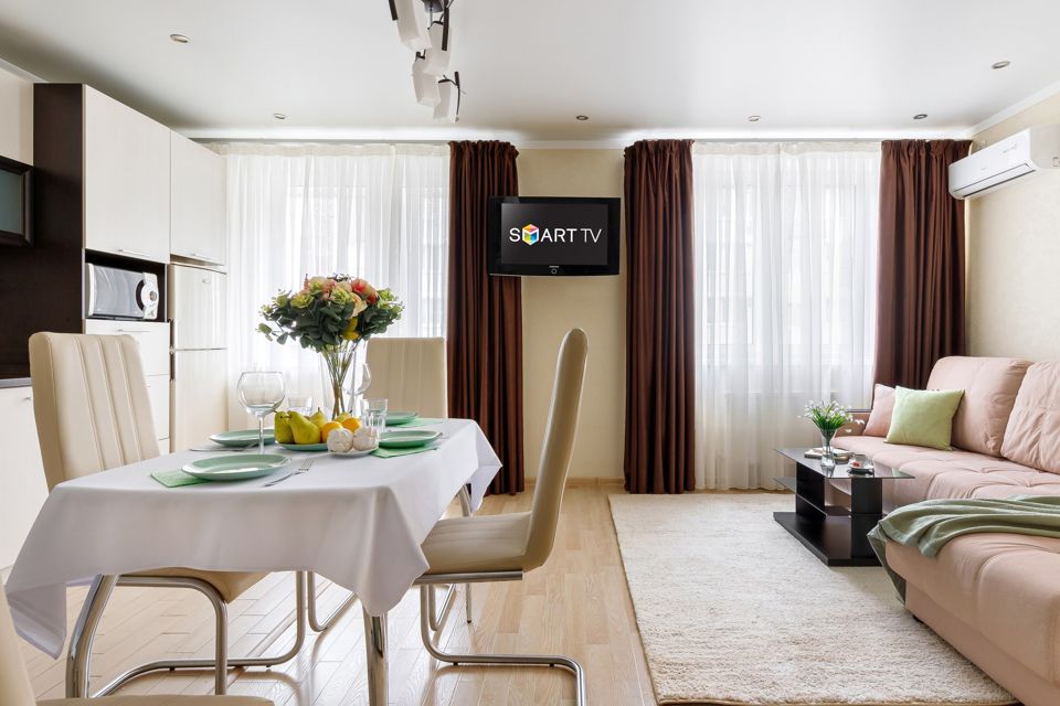 Апартаменты с большой кухней-гостинной