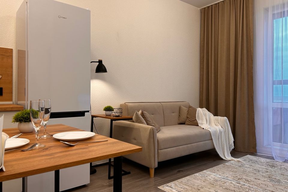 Просторная однушка с видом на Неву