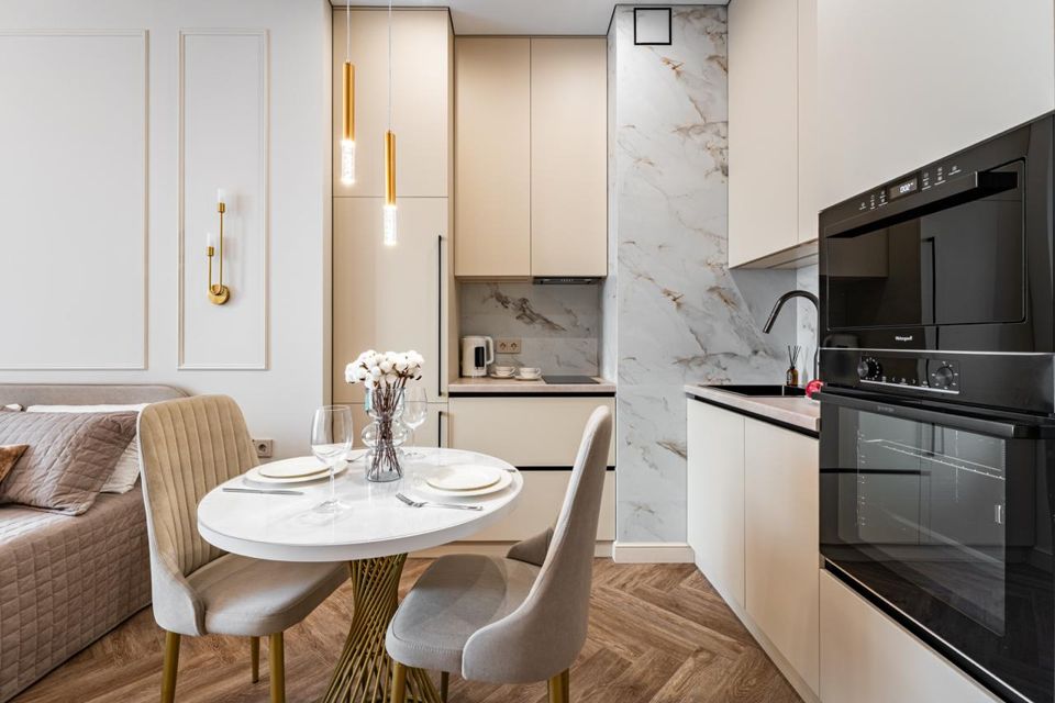 Cтильнaя дизaйнерcкaя cтудия ЖК бизнес-класса Will Towers