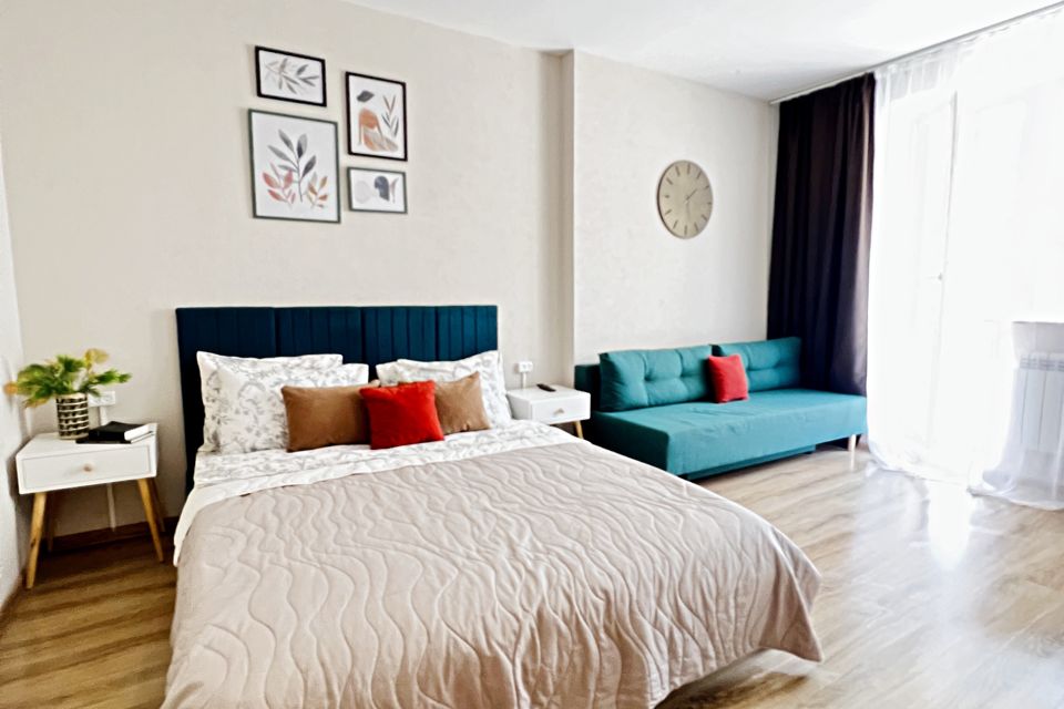 1-к. квартира, 46 кв. м, 3 кровати