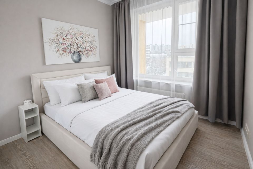 Уютная 1-комнатная квартира с отдельной спальней 
