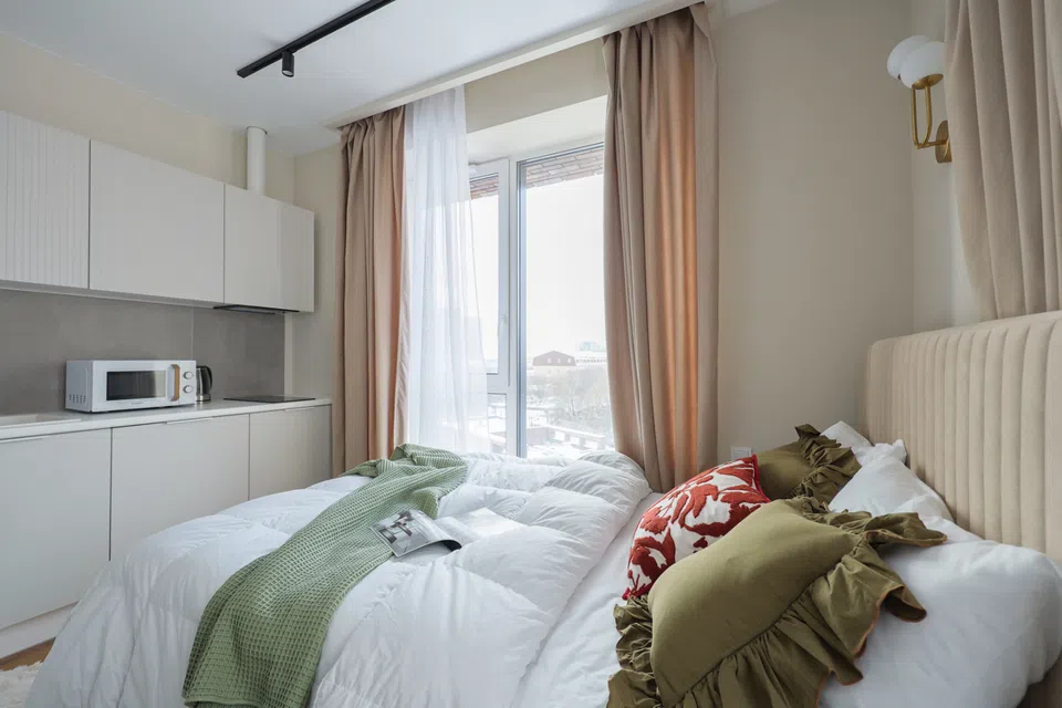 Стильная студия на 7 этаже в ЖК Nice Loft