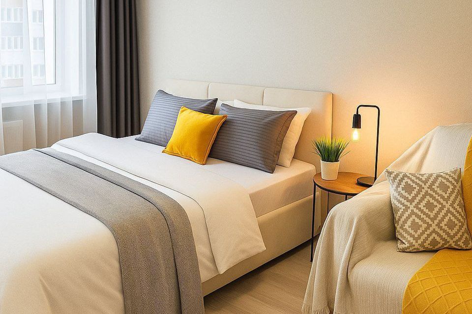 Уютная квартира в ЖК Фаворит - комфорт для 4 гостей