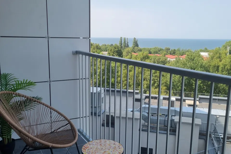 Апартаменты Кристалл 116 с видом на море.
