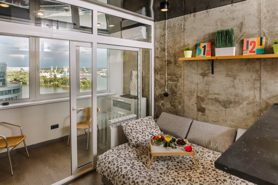 Квартира в стиле Loft с видом на Дон в ЖК Белый Ангел
