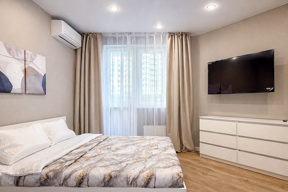 Студия на 2 гостей, удаленное заселение, Центральный район