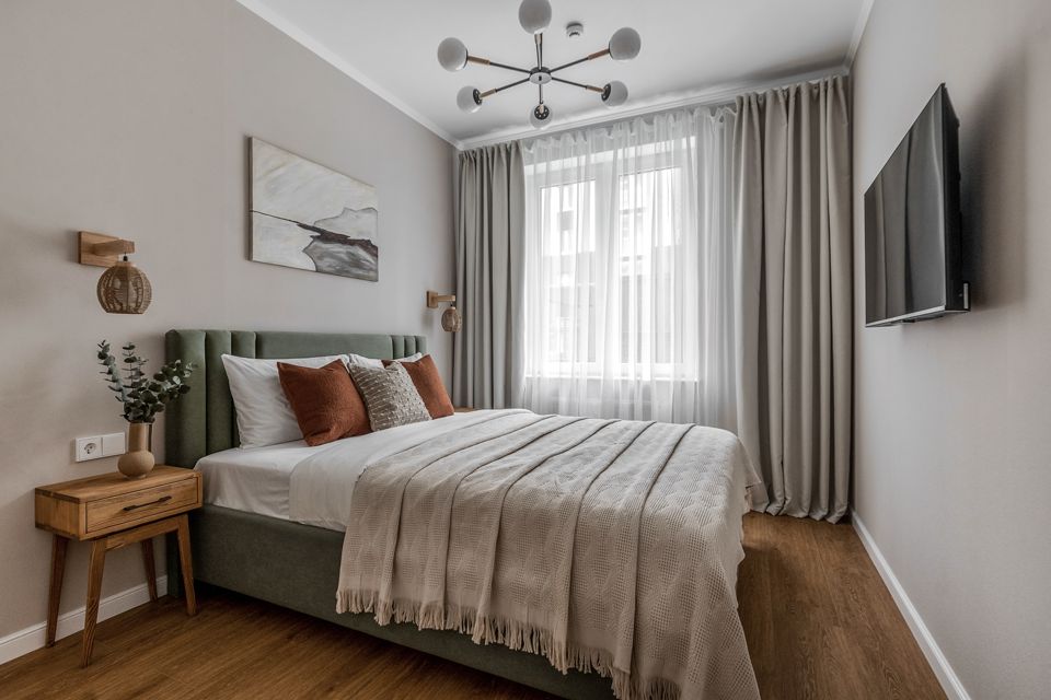 Уютная квартира в экостиле на Лесном проспекте

