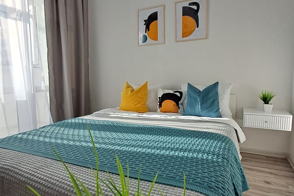 Симпатичная новая квартира с видом на ошеломительный закат