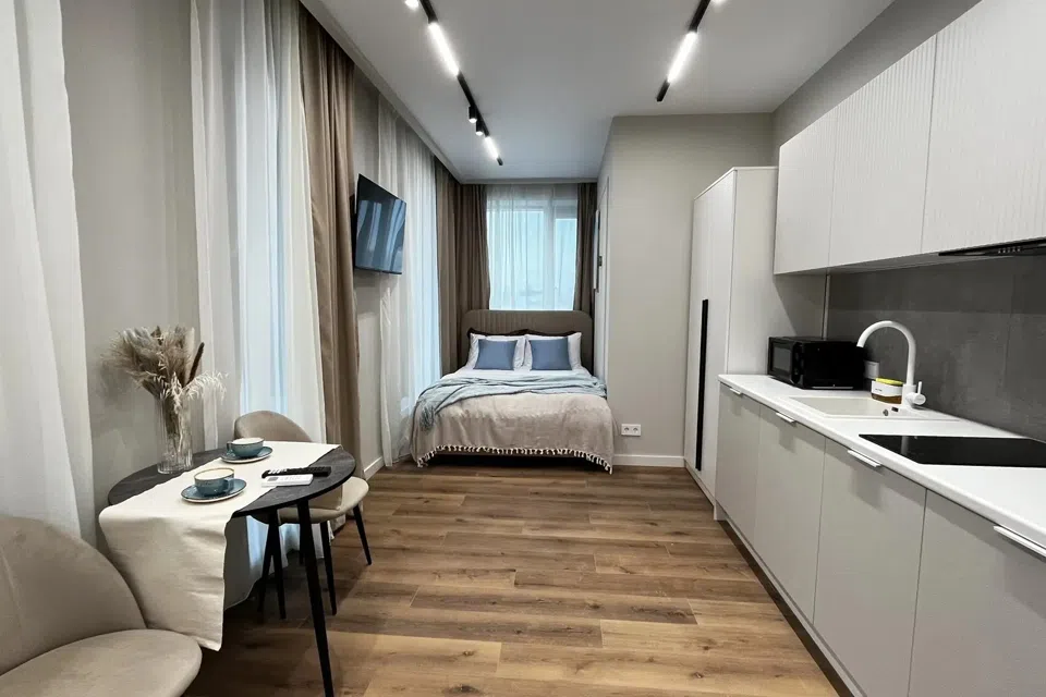 Стильная студия на 8 этаже в ЖК Nice Loft