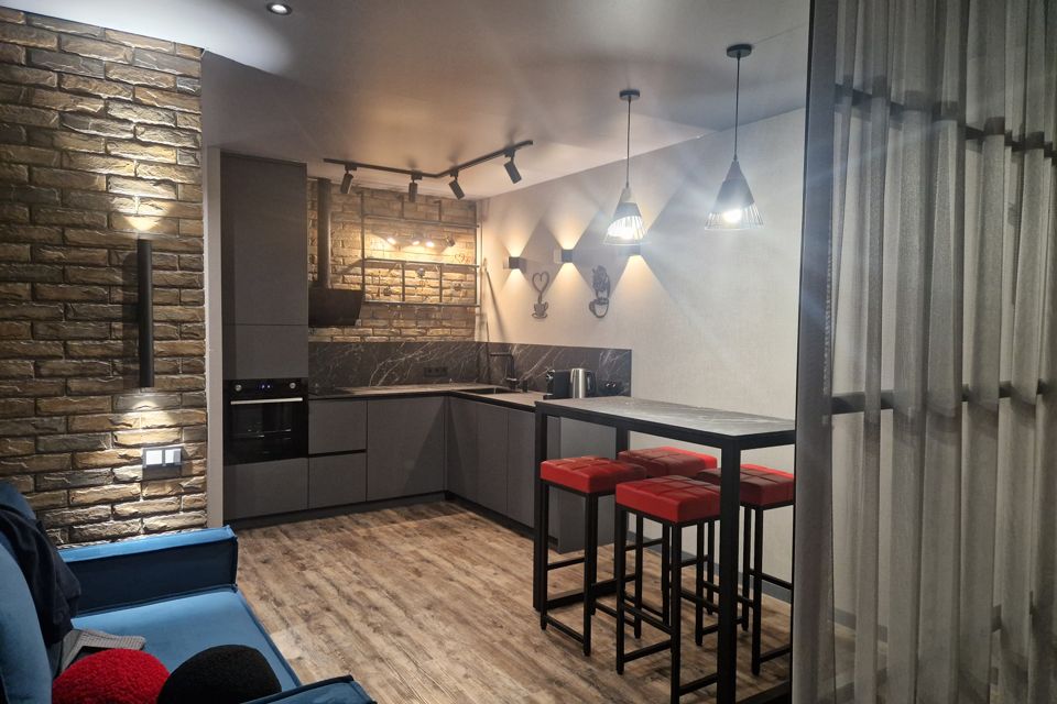 Дизайнерский Лофт с видом на закат