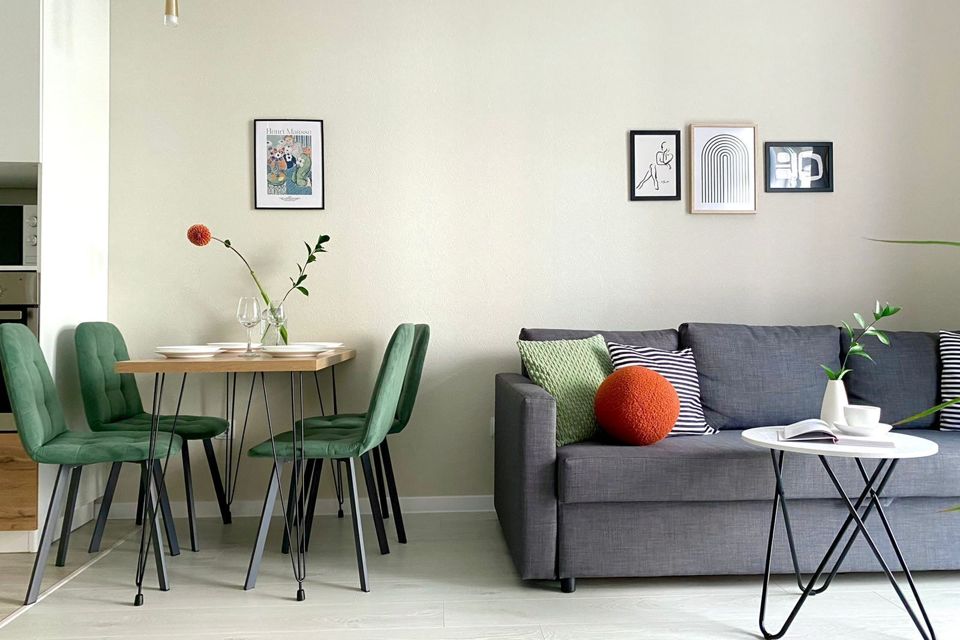 Квартира с собственной террасой и видом на озеро