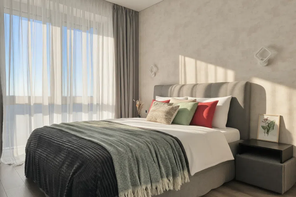 1-к. квартира, 48 м, 2 кровати