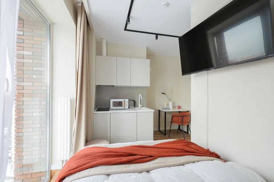 Дизайнерская квартира на 7 этаже в ЖК Nice Loft