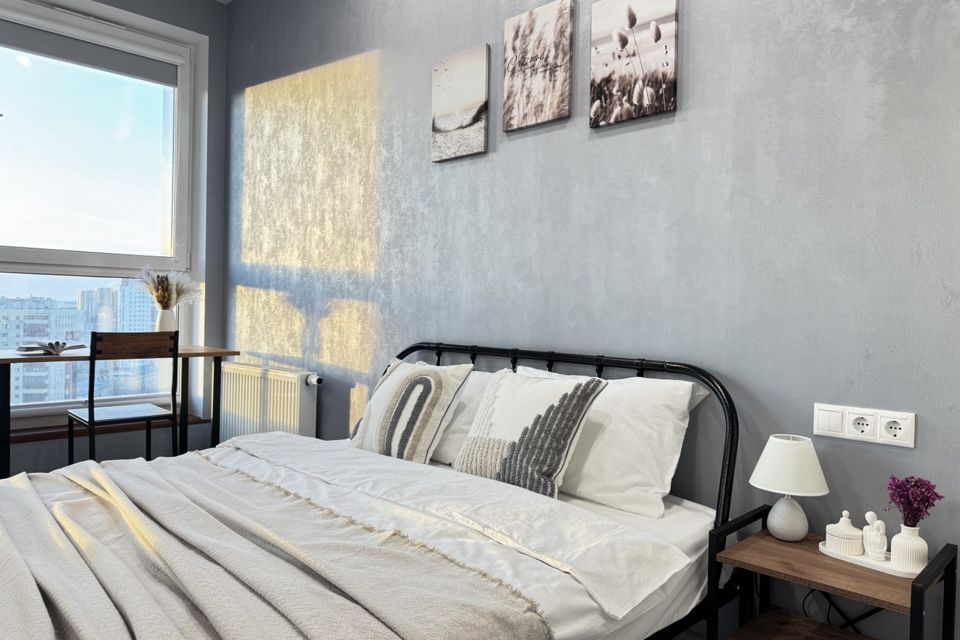 Студия на 19 этаже с видом на город по ул.Елькина, 91