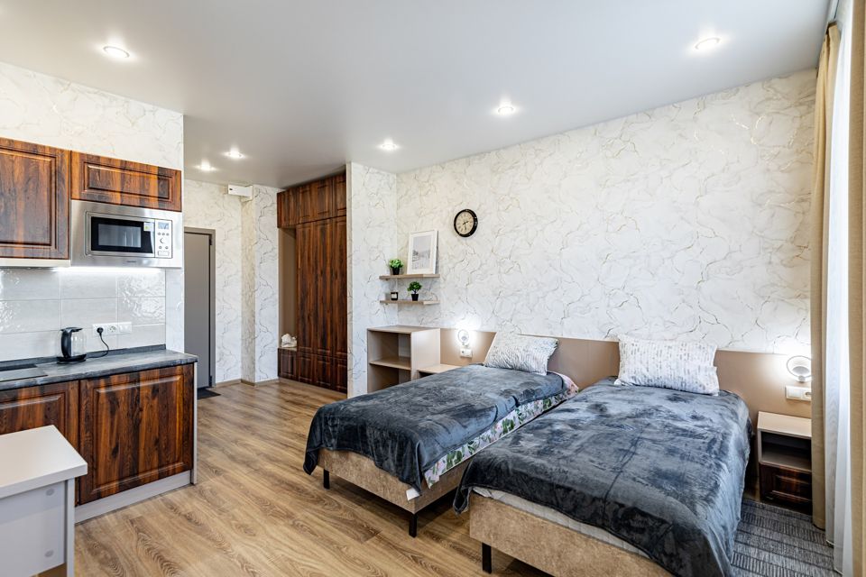 Комфортная студия с двумя раздельными кроватями