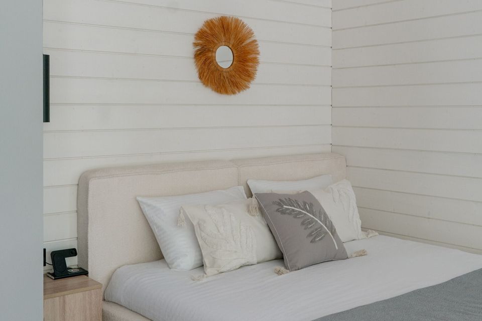 Уютный, стильный дом с сауной посреди живописного леса.