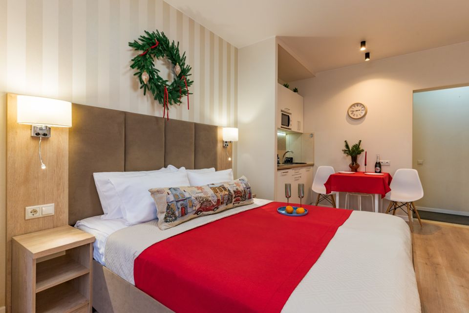 Квартира в новом благоустроенном районе.