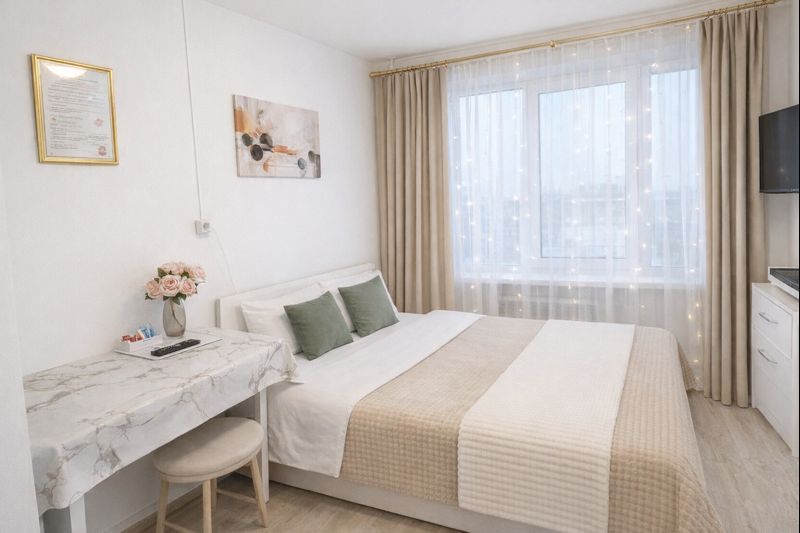 Студия рядом с Загородным парком на Ново-Садовой 273