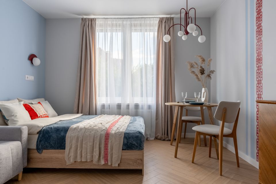 Дизайн квартира 4flats A LA RUS до 4 гостей рядом метро