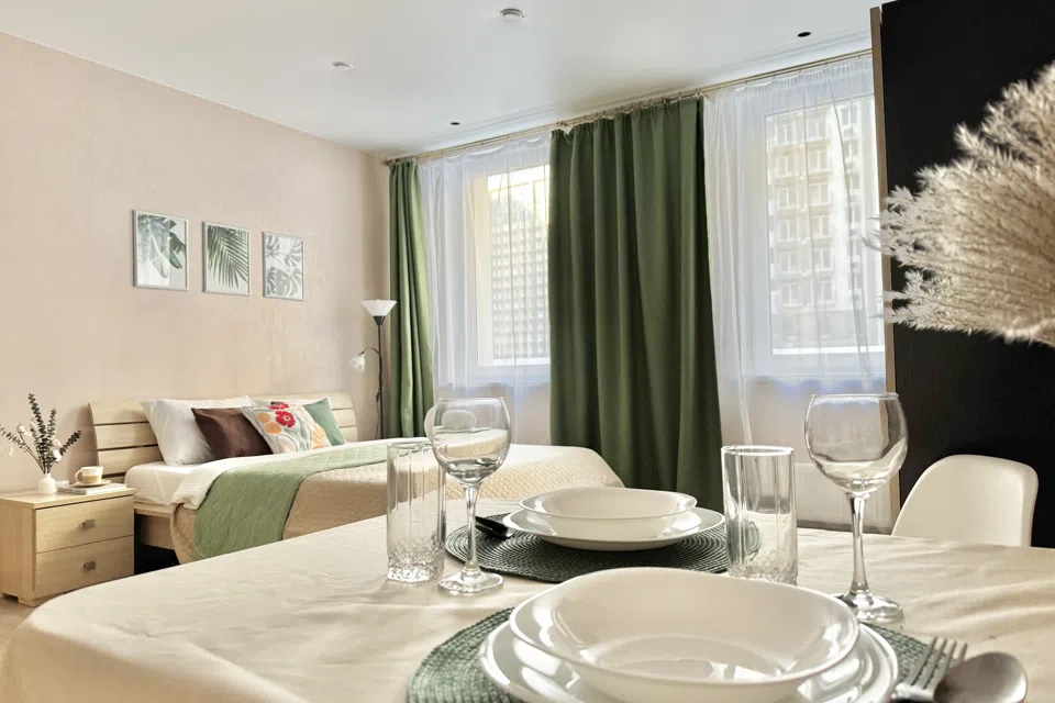 Квартира-студия, 26 м, 1 кровать