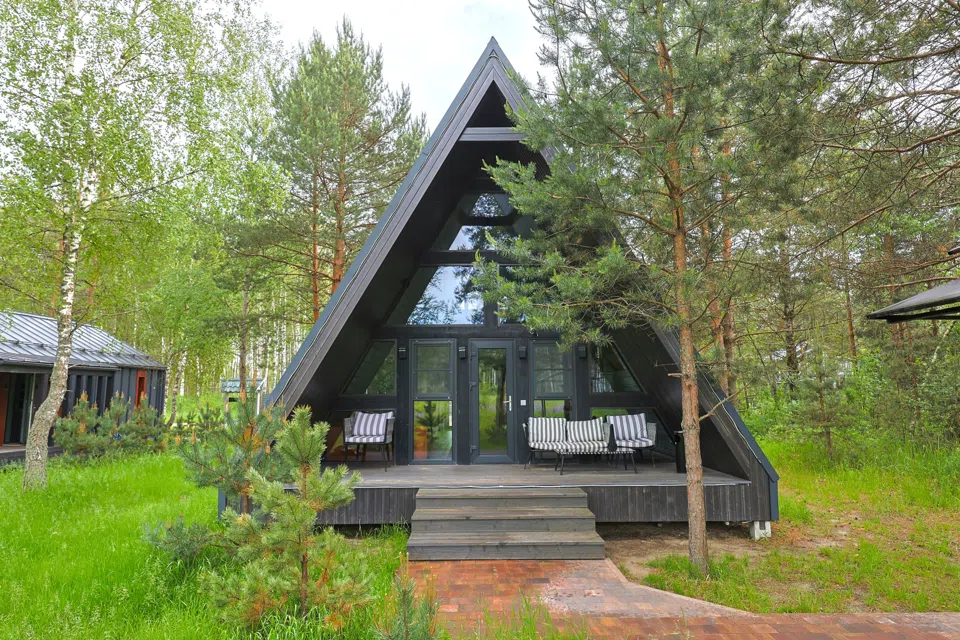 A-Frame 15 c камином без купели
